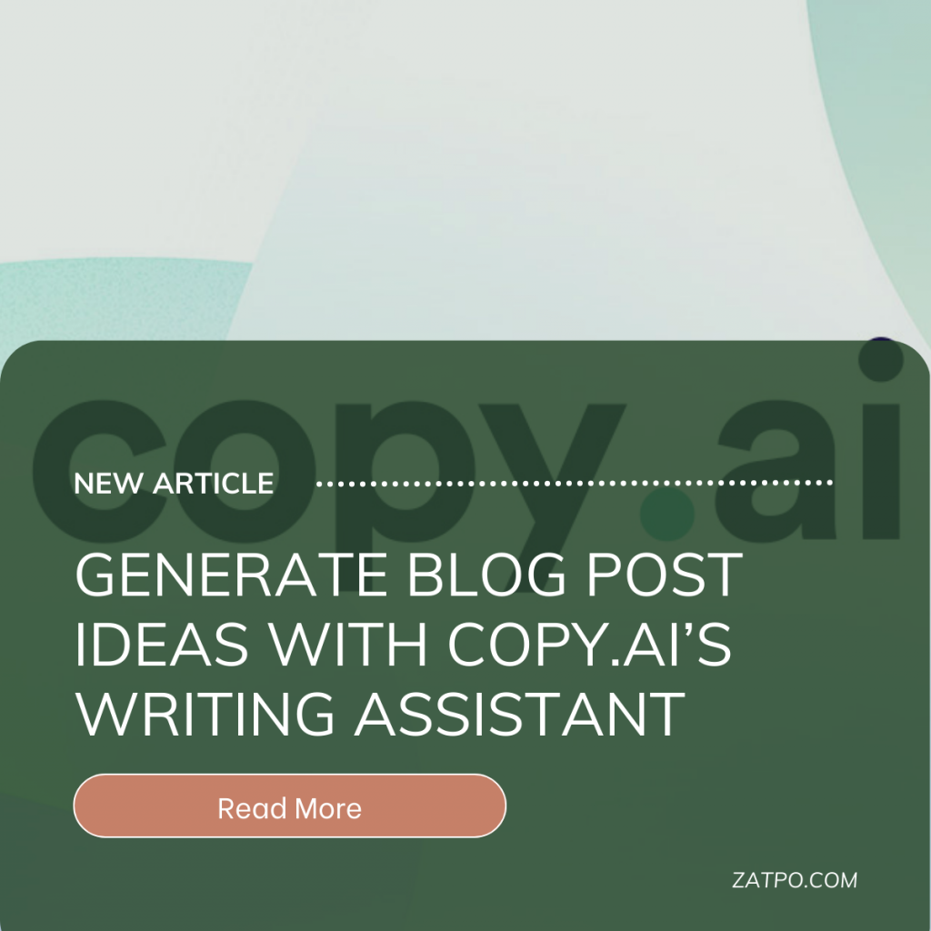 Generate Blog Post Ideas with Copy.ai